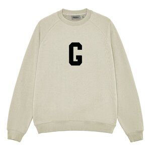 Fear of God Essentials G-Letter Flocked Print Streetwear Hoodie Season 7